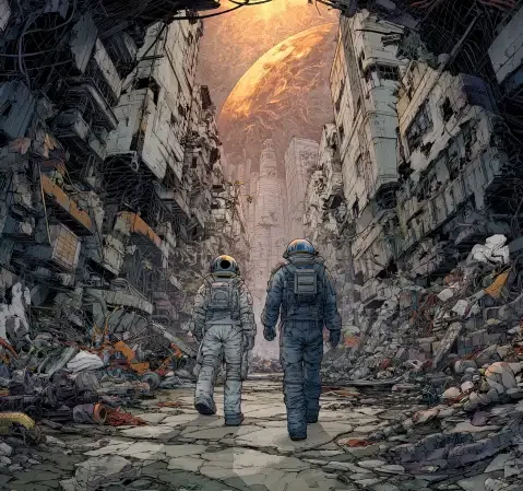 漫画题材分类与作品条目的示意封面，展示从分类到条目的视觉路径